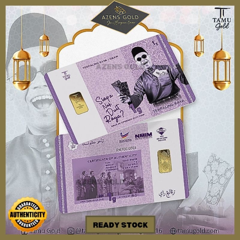 Tamu Gold - Terpaling Raya 1g Gold bar [Au999.9] [PG] [TG] -Raya ...