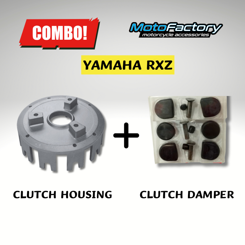 (COMBO) YAMAHA RXZ CLUTCH HOUSING / MANGKUK & CLUTCH DAMPER SET COMBO # ...