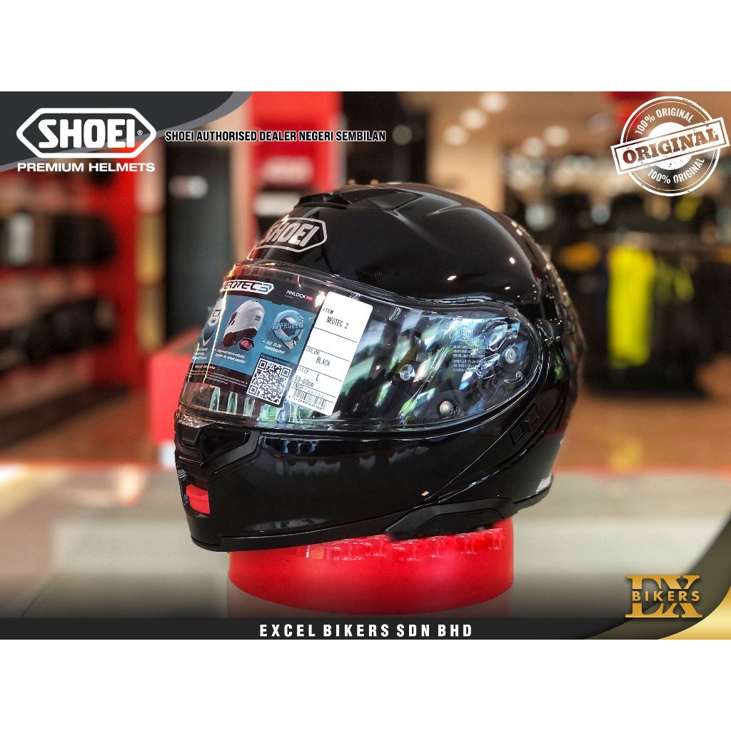 SHOEI NEOTEC 3 BLACK /NEOTEC /NEO TEC III /MODULAR HELMET / FLIP UP ...