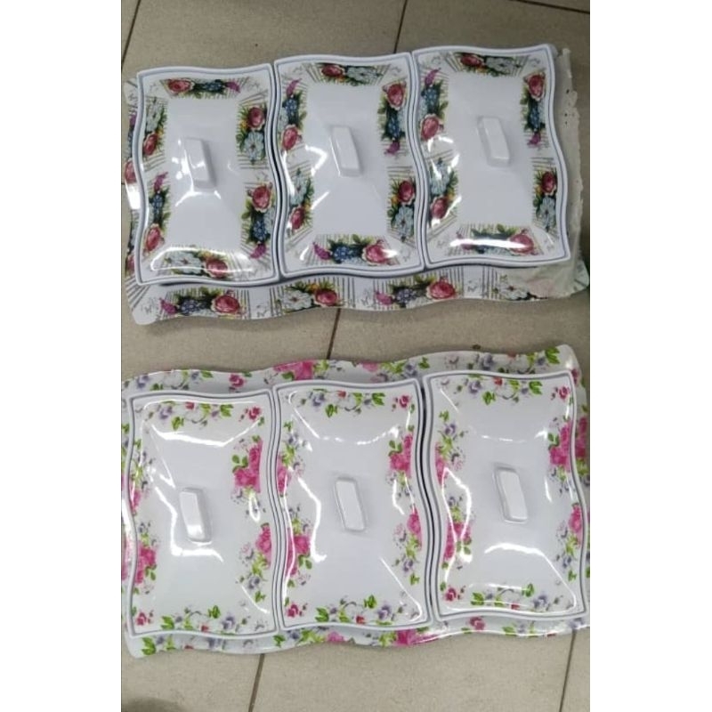 melamine party serving set 7pcs 9.9' round buffet set hadiah kahwin ...