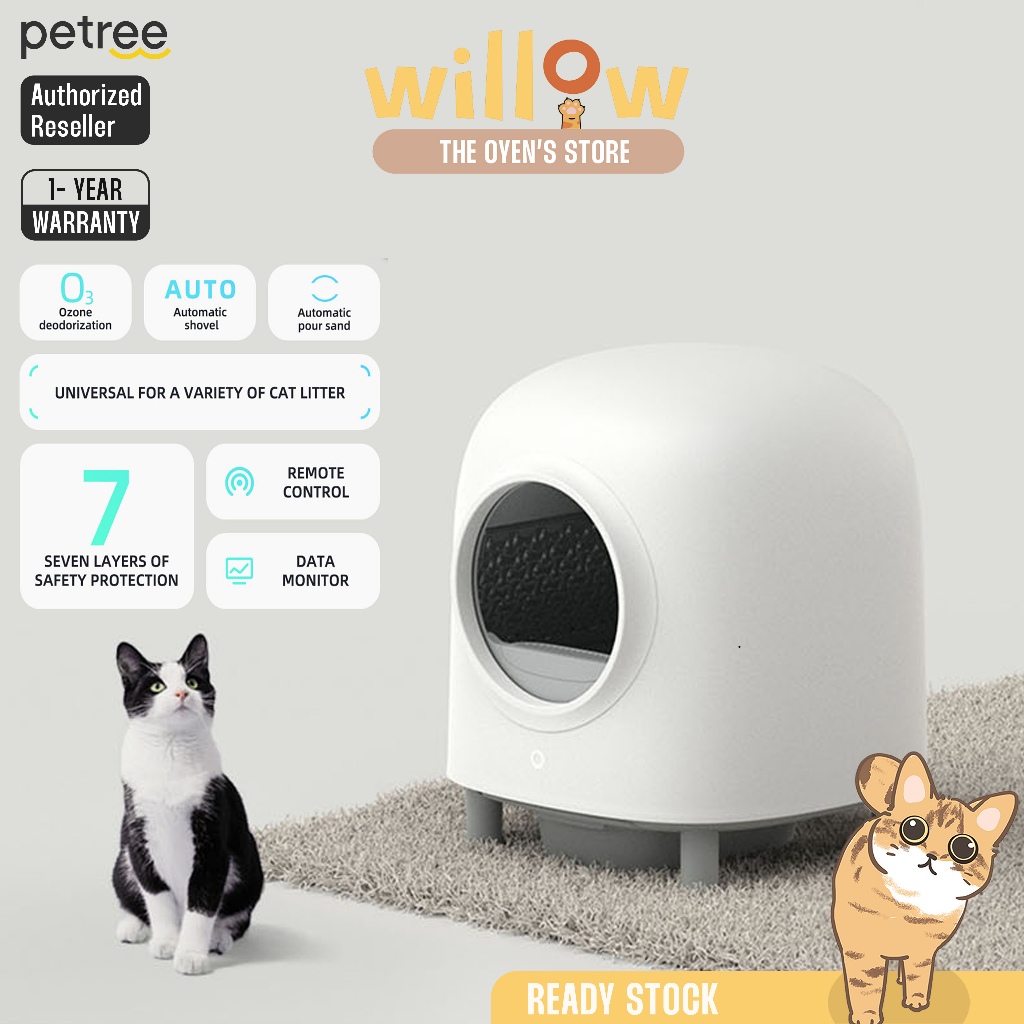 [WILLOW PET] Petree Gen 2 Automatic Self Cleaning Cat Litter Box, Latest Design with English App