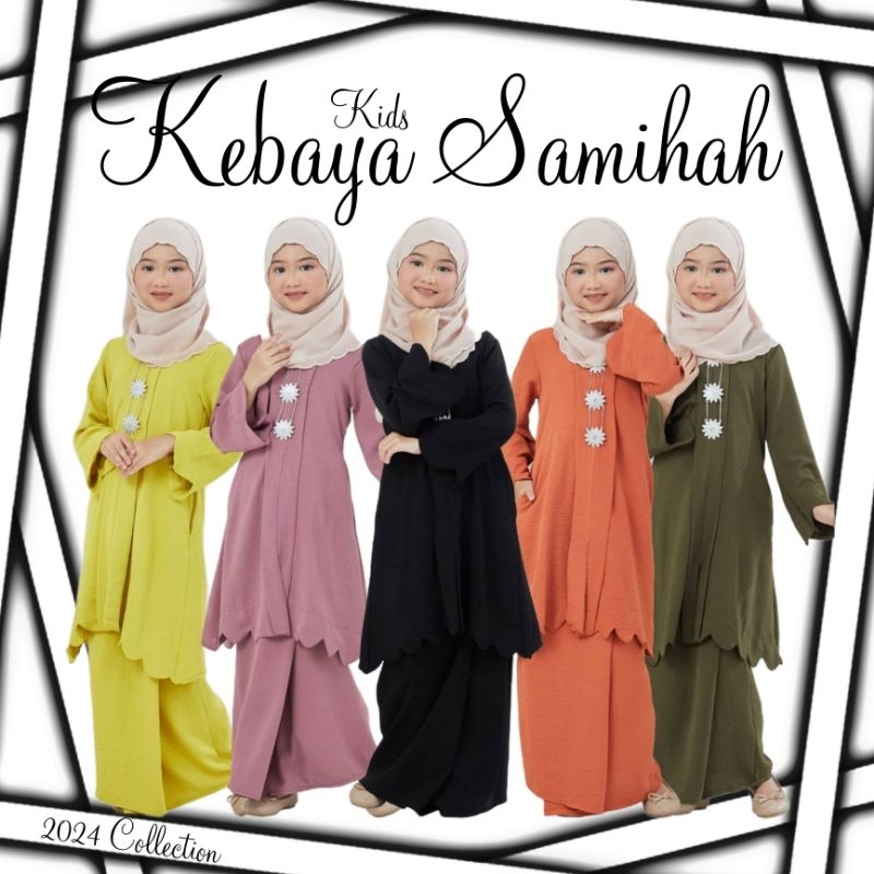 OFFER 2024 🔥 Kebaya Samihah Kids Mom New Design Dress Raya Ootd Viral ...