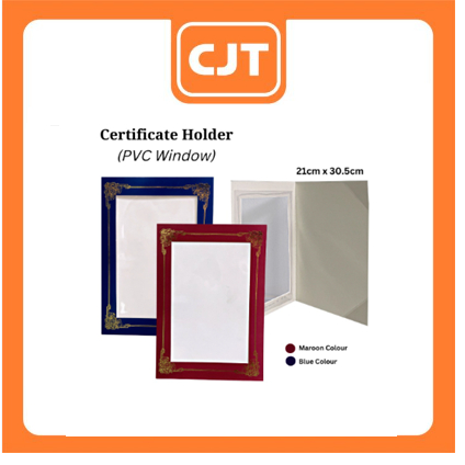 Certificate Folder A4 (Hard Cover) With Gold Stamping Line ...