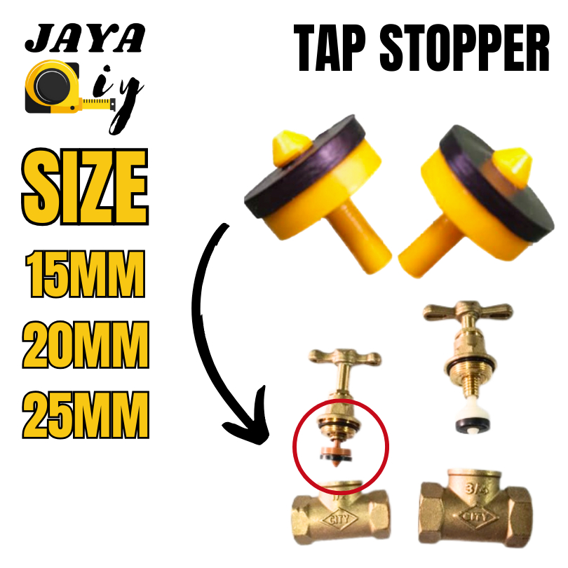 Tap Stopper 1/2'' & 3/4'' & 1'' Brass Tap Stopcock Stopper Tembaga