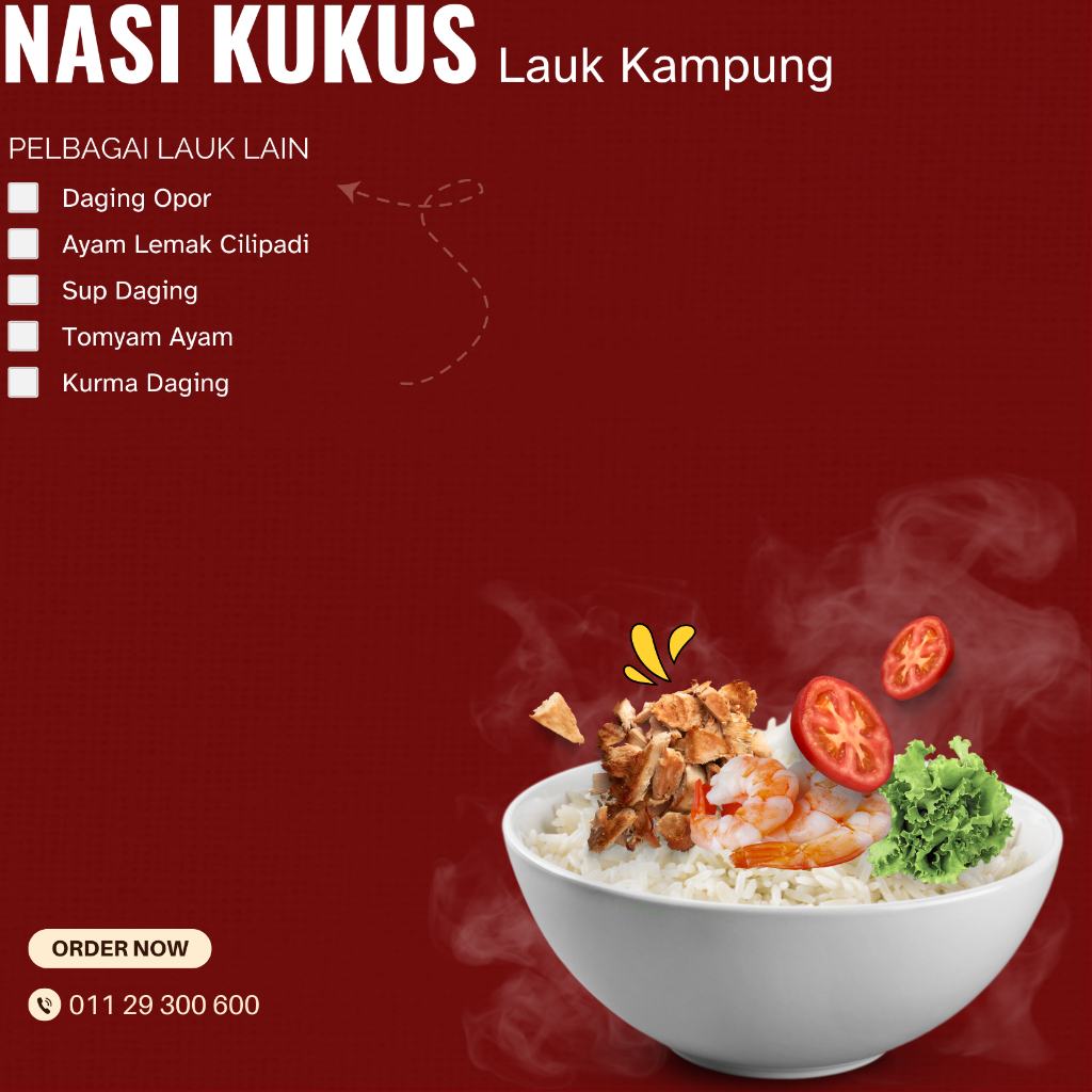 Nasi Putih Kukus + Lauk Kampung OEM | Shopee Malaysia