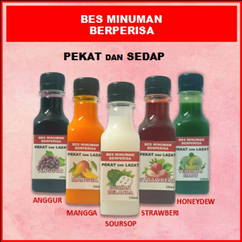 Bes Minuman Berperisa 150ml Flavoured Concentrade Double Lion