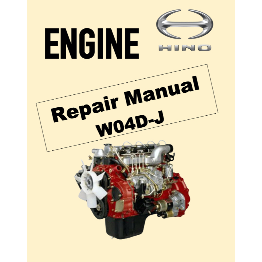 HINO ENGINE W04D-J WORKSHOP SERVICE REPAIR MANUAL | Shopee Malaysia
