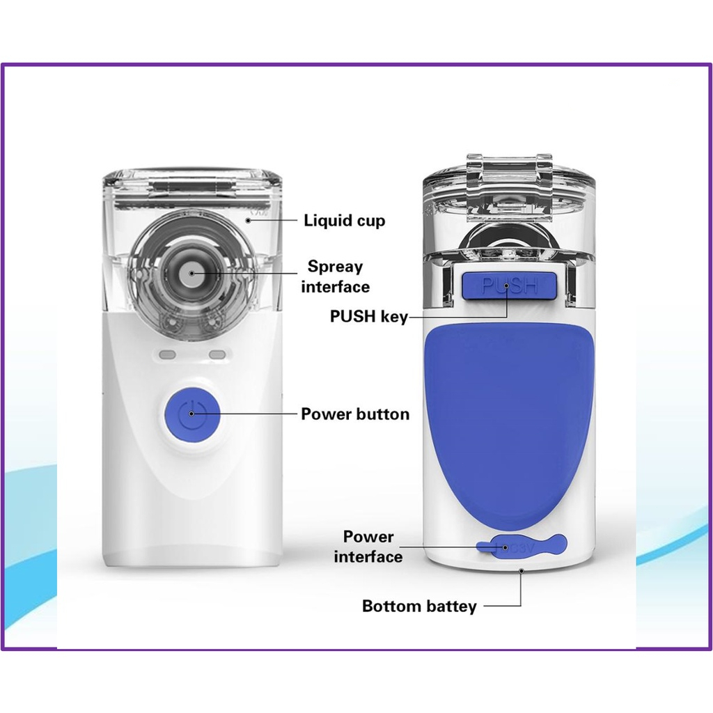 🔥 Local Seller🔥Portable Mesh Nebulizer Household Ultrasonic Inhaler For ...