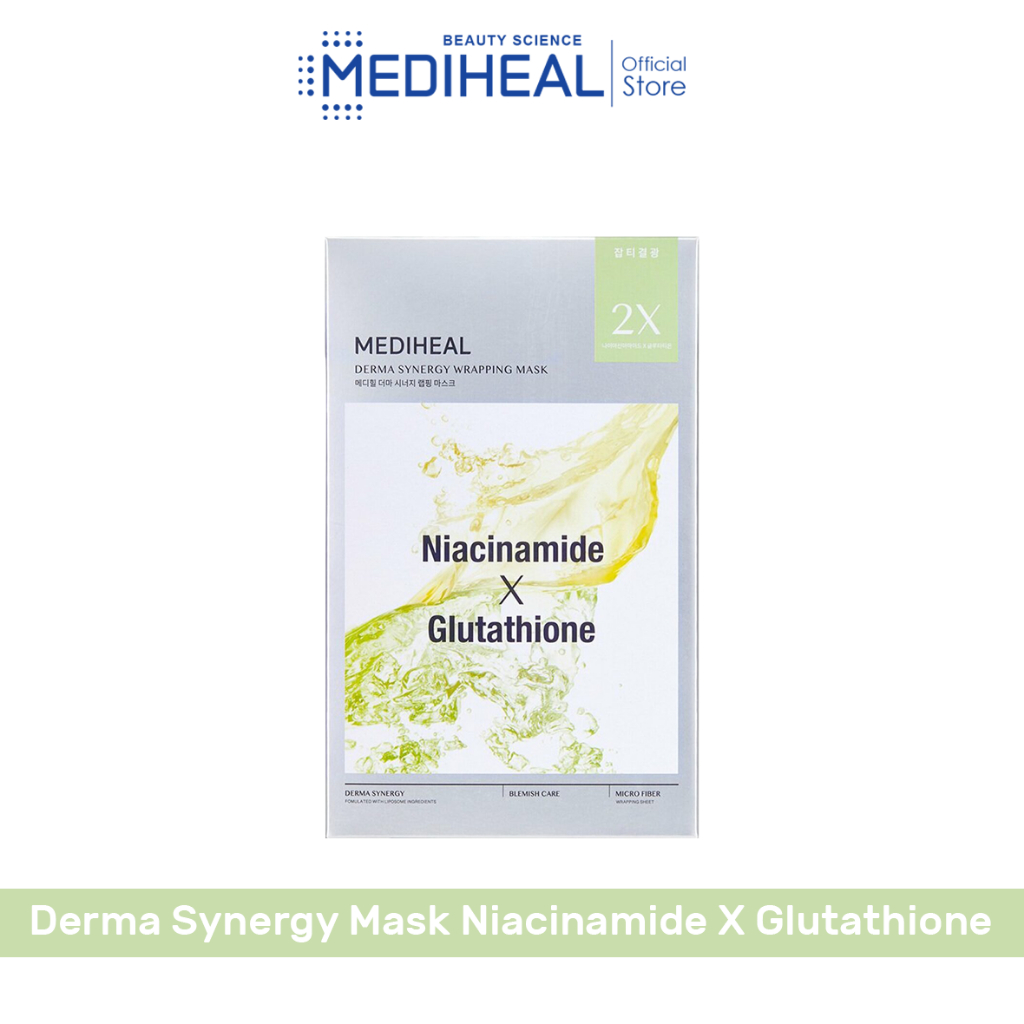 Mediheal Derma Synergy Mask Niacinamide X Glutathione (4s) | Shopee ...