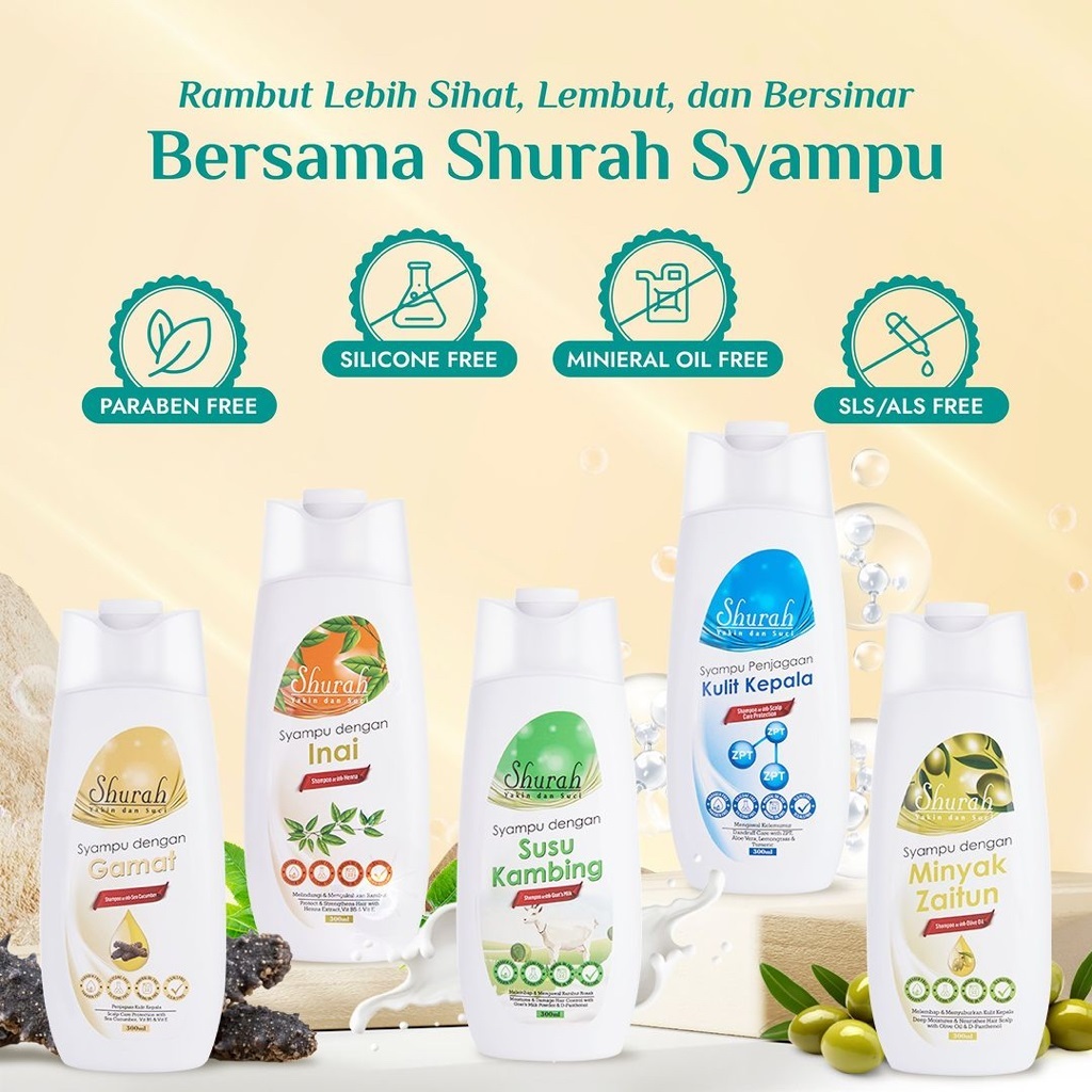 Shurah Syampu 150ml & 300ml / Shampoo / Penjagaan Rambut | Shopee Malaysia