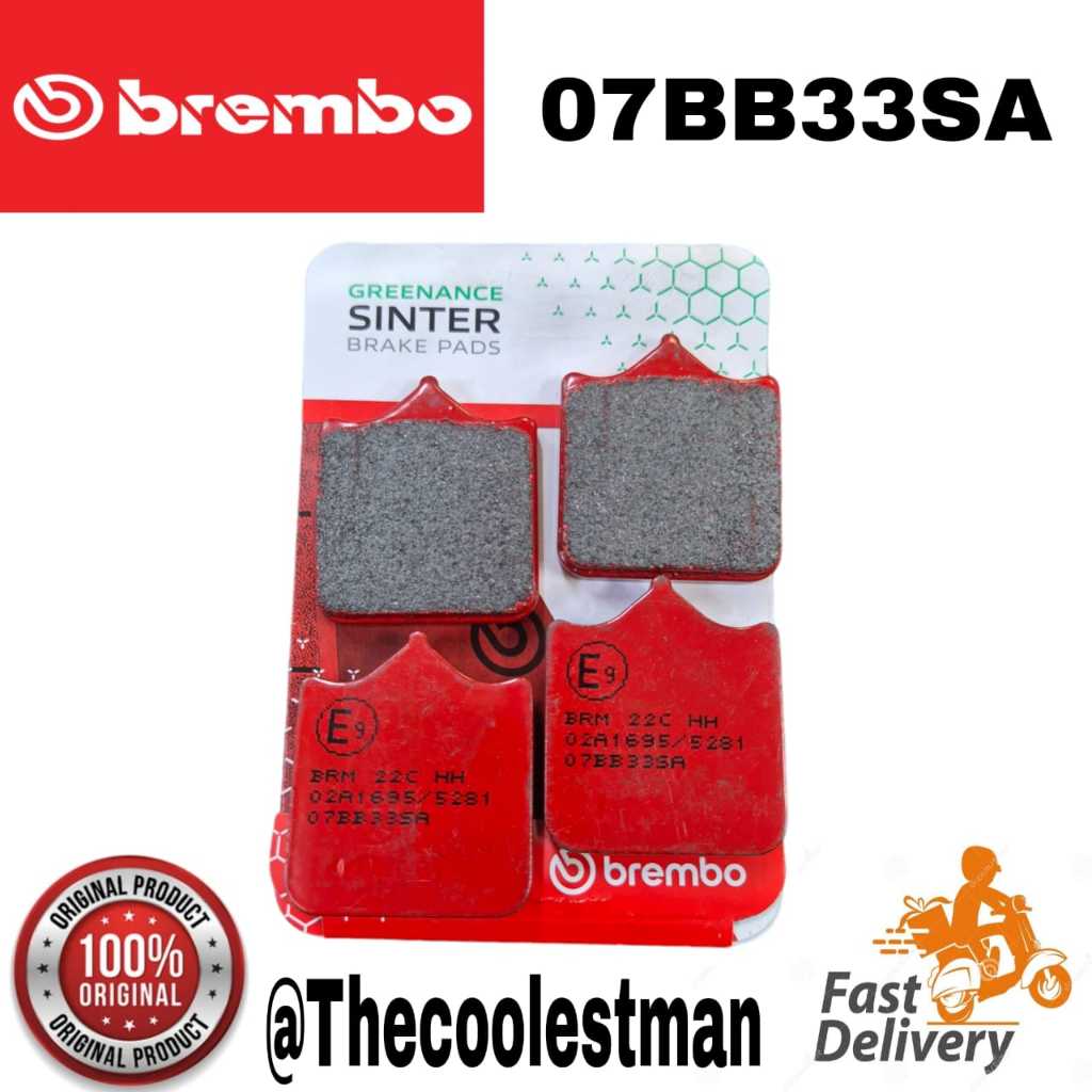 🔥READY STOCK🔥 BMW S1000R,RR S1000RR FRONT BRAKE PAD BREMBO 100