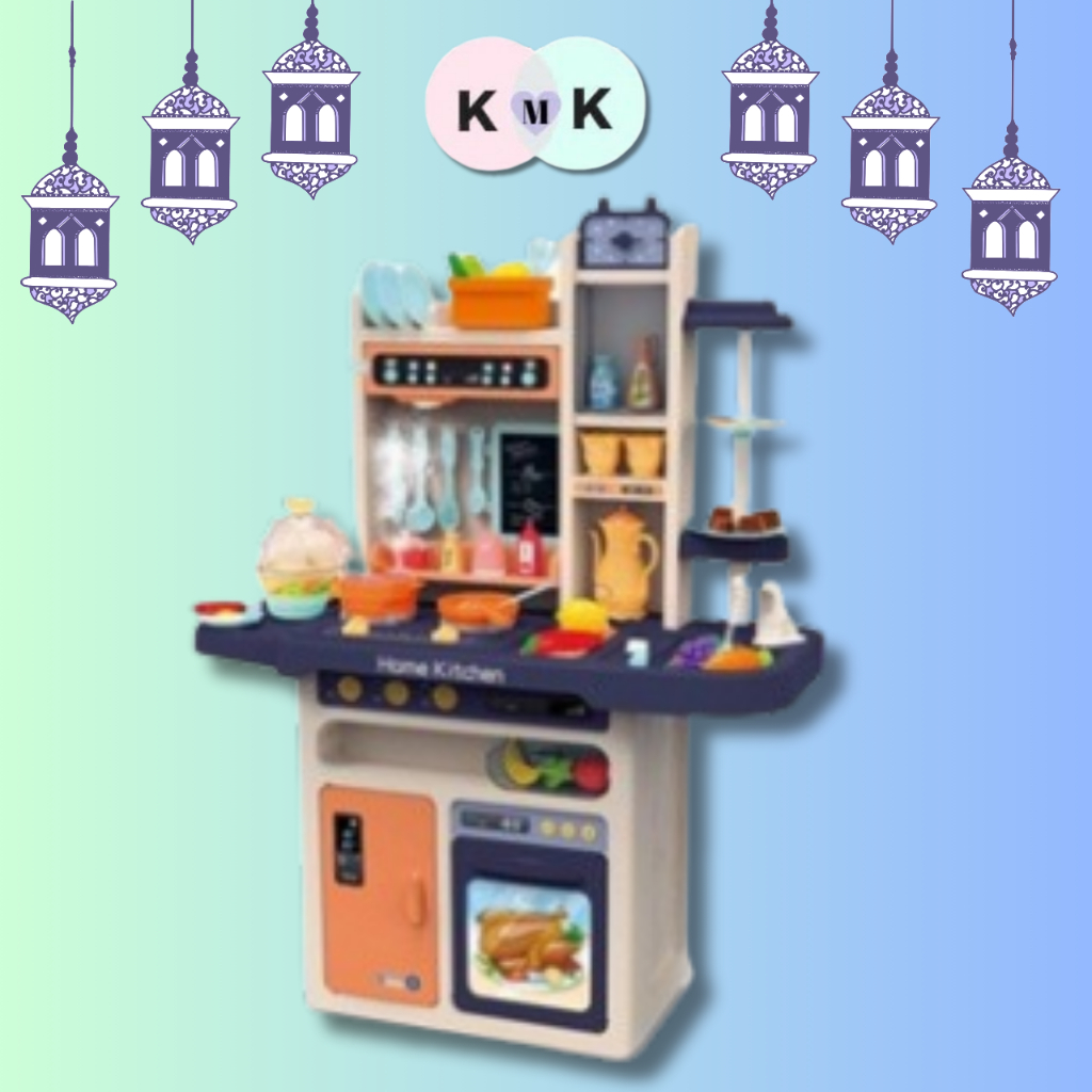 NEW 65Pcs Kitchen Chef Toys Pretend Kitchen Toys Play Set Spraying Mist ...