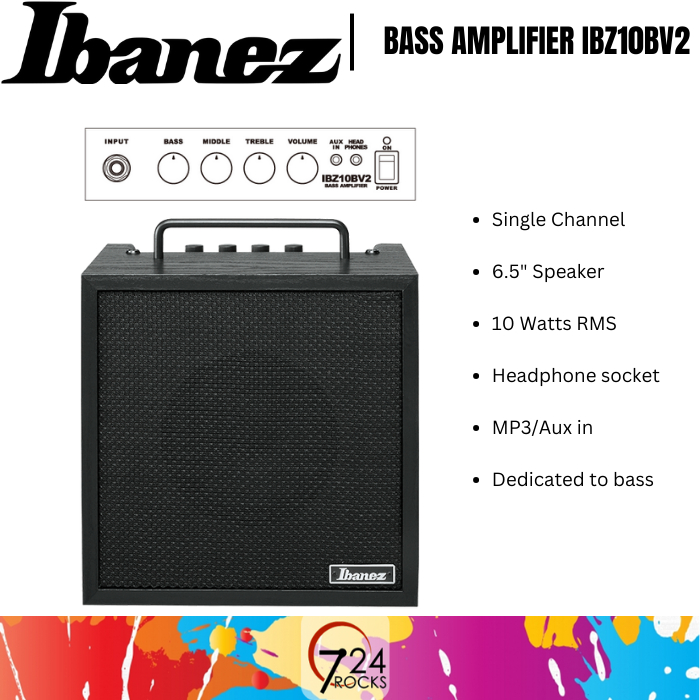 Ibanez IBZ10BV2-E 10-Watt Bass Combo Amplifier Ibanez bass guitar amp ...