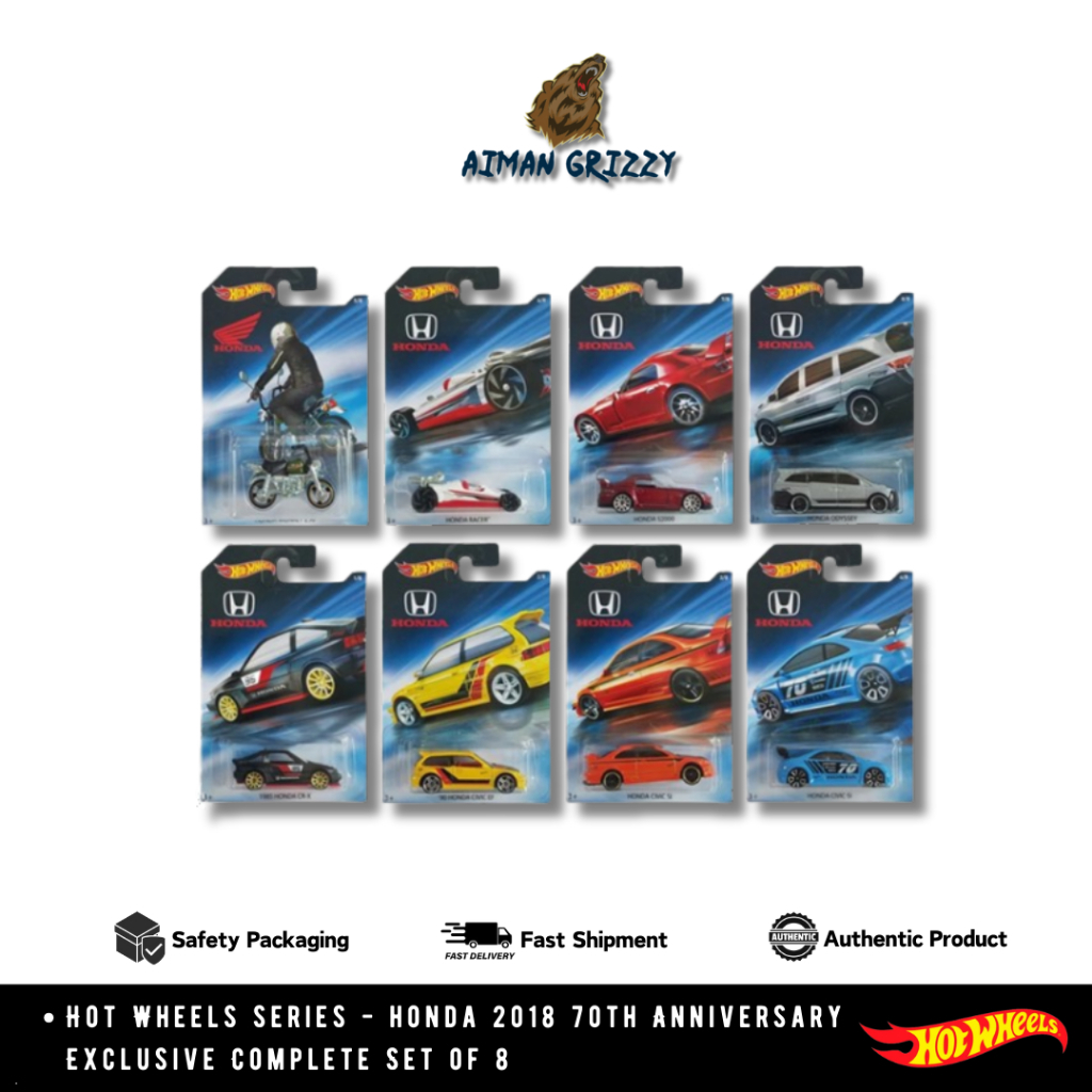2018 hot wheels honda 70th anniversary set shop