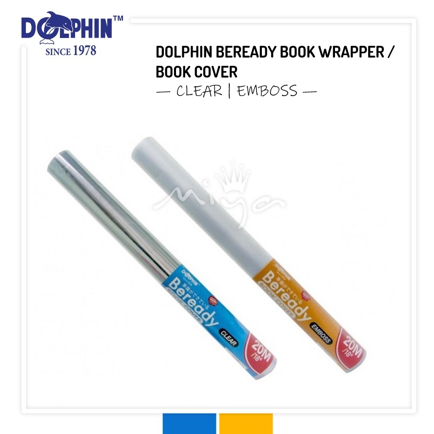 DOLPHIN BEREADY BOOK COVER BOOK WRAPPER PEMBALUT BUKU TEXT BOOK COVER ...