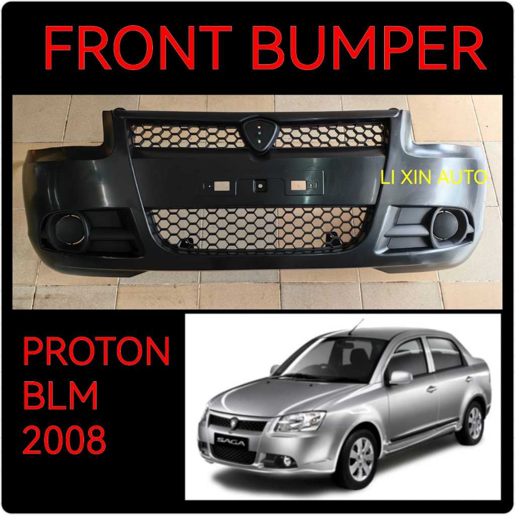 PROTON SAGA BLM 2008 FULL SET FRONT BUMPER WITH GRILLE FOG LAMP COVER