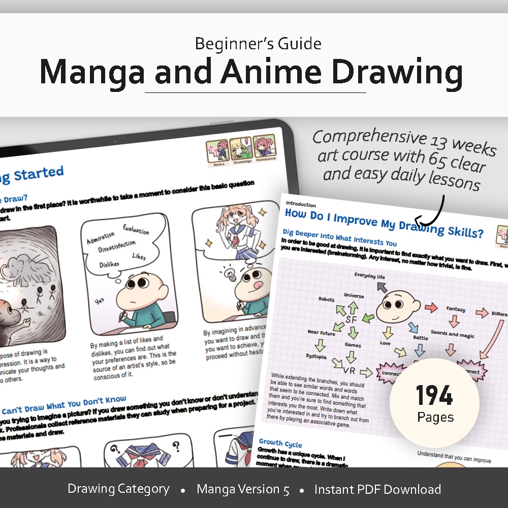 [ PDF ] Drawing - Complete Guide to Draw Manga and Anime | Shopee Malaysia