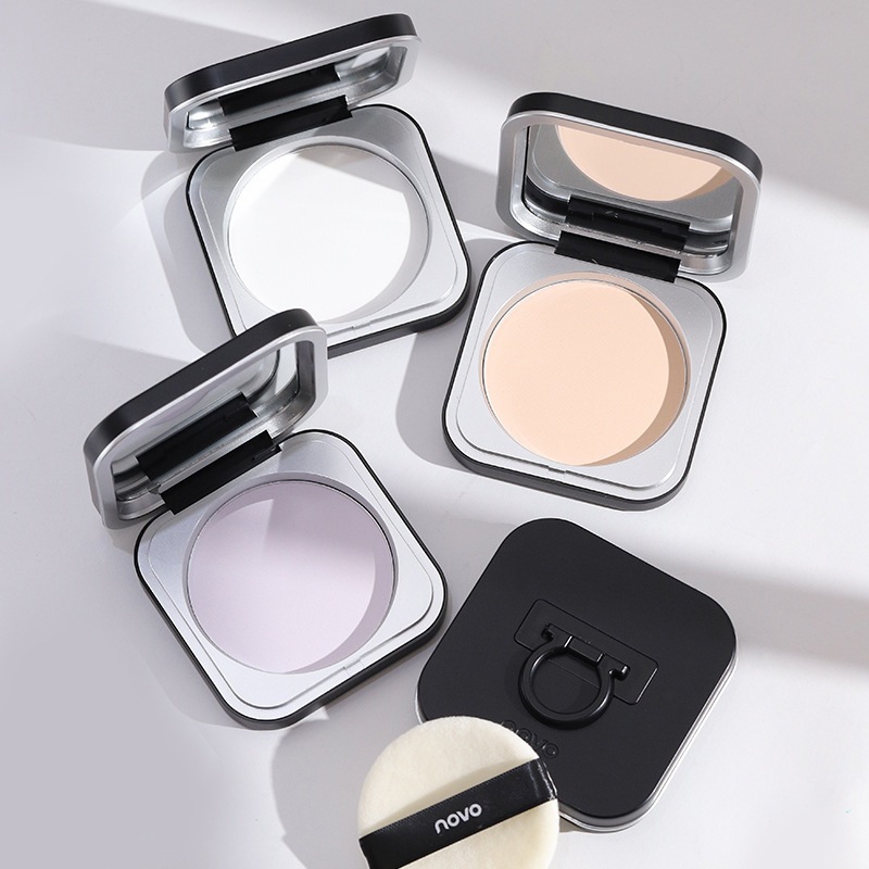 Makeup Compact-Powder Oil-Control Face Cosmetics Powder Matte Setting ...