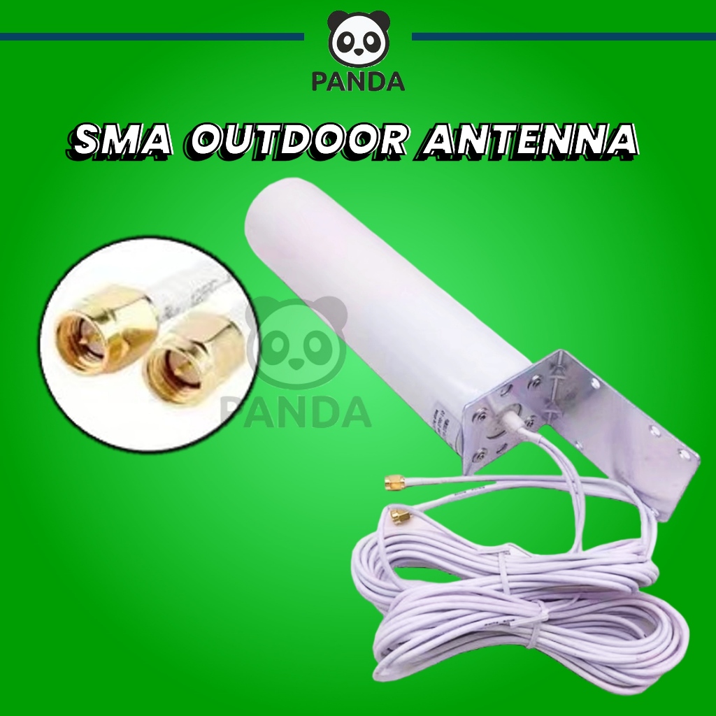 4G LTE External Antenna INDOOR/OUTDOOR SMA Antenna with 5m Dual SlIder SMA Connector for 3G 4G