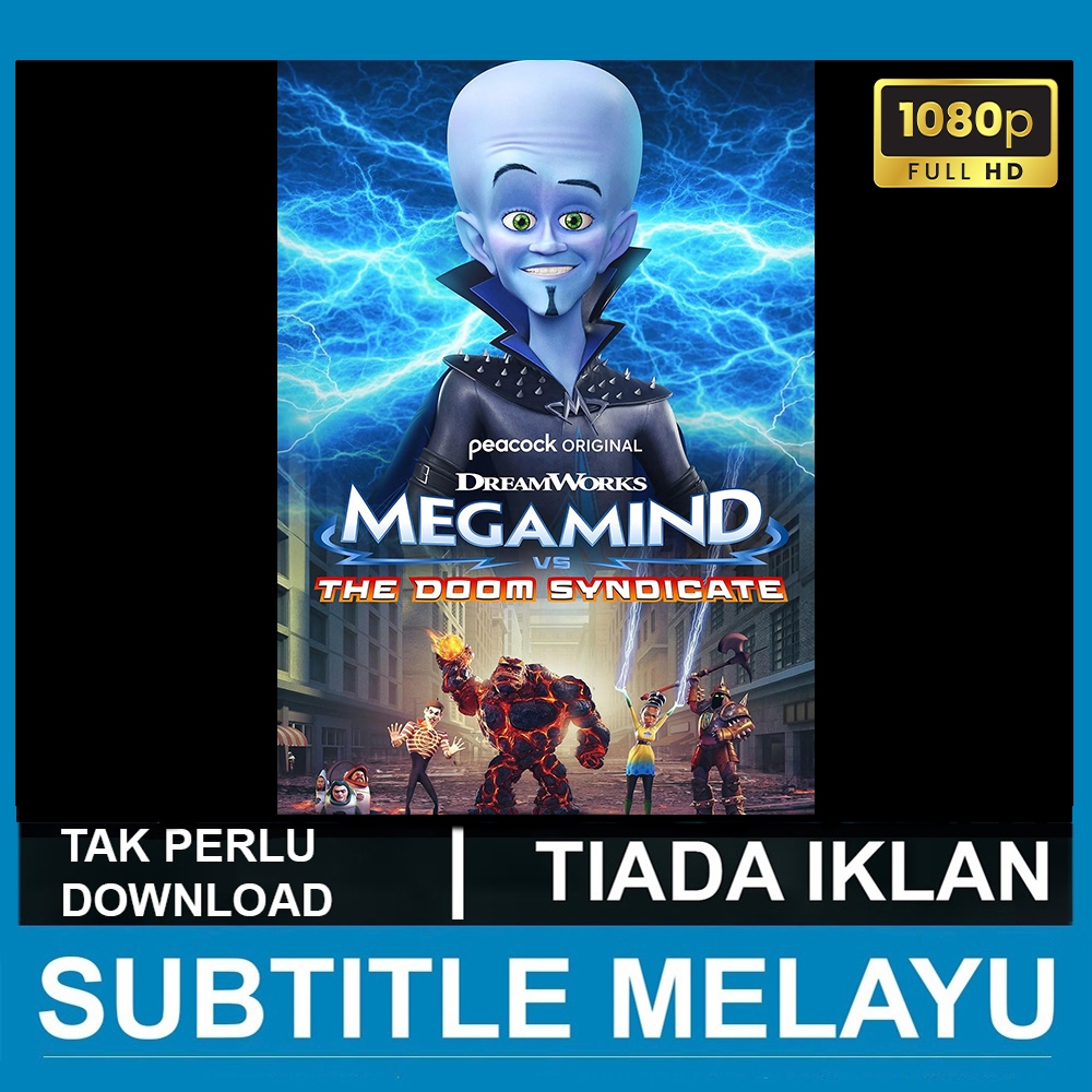 Megamind vs. The Doom Syndicate (2024) Subtitle Melayu Shopee Malaysia