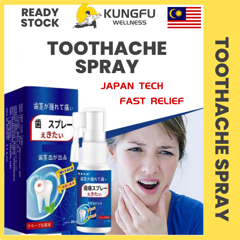 Toothache Spray Oral Pain Relief Spray Japan Tech Ubat Sakit Gigi