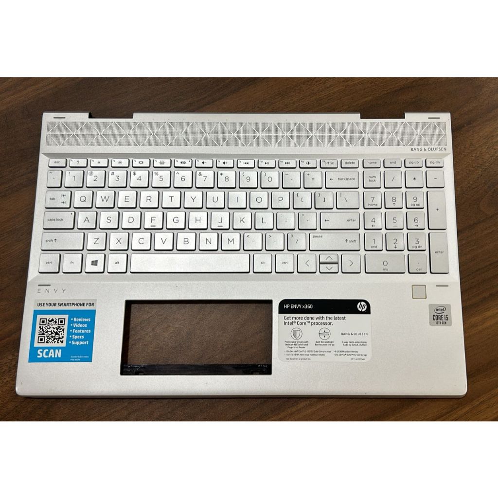 Genuine HP Envy X360 15-ee1093cl Palmrest With Keyboard & Touchpad – L93119-001 – Black, Pulled From New Laptop