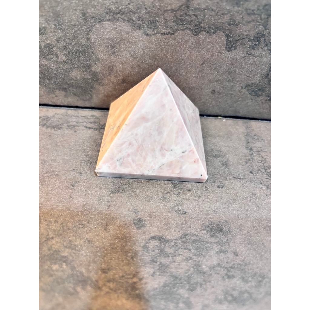 Energized Natural Peach Moonstone Pyramid for Reiki Healing and Crystal ...