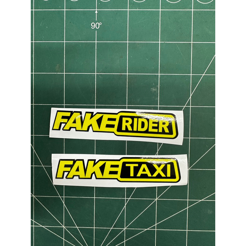 FAKE TAXI / FAKE RIDER STICKER | Shopee Malaysia