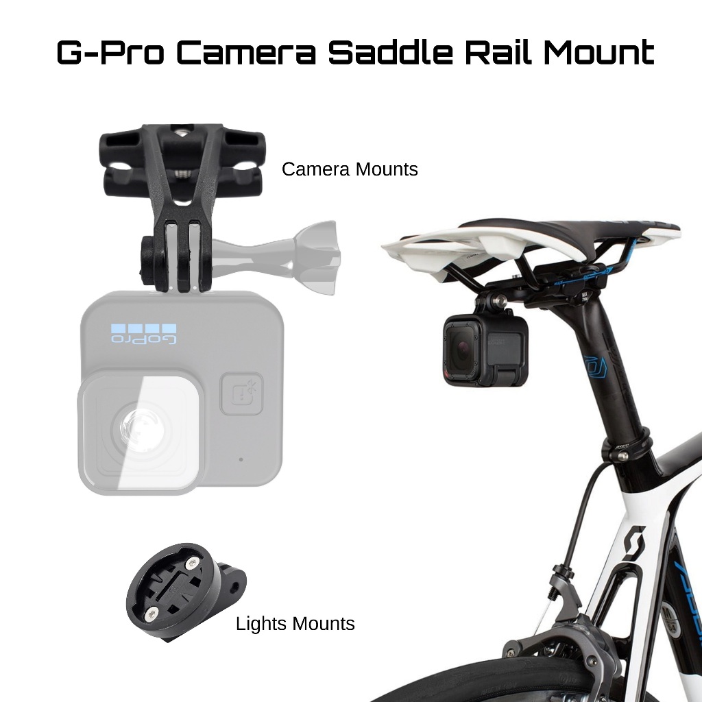 GoPro HERO Action Camera Bike Bicycle Saddle Seat Rail Mount Clamp Clip ...