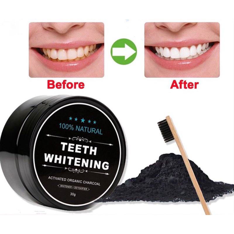 ORIGINAL CHARCOAL POWDER TEETH WHITENING pemutih gigi arang semulajadi ...