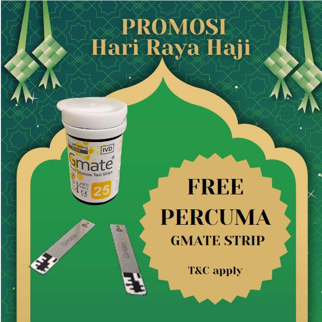 [READY STOCK] Gmate Blood Glucose Test Strip (Expiry Oct 2024) RAYA