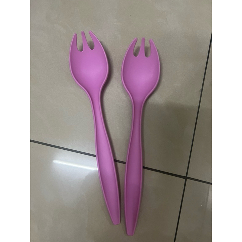 Tupperware Salad Fork (2) Limited Release Pink | Shopee Malaysia