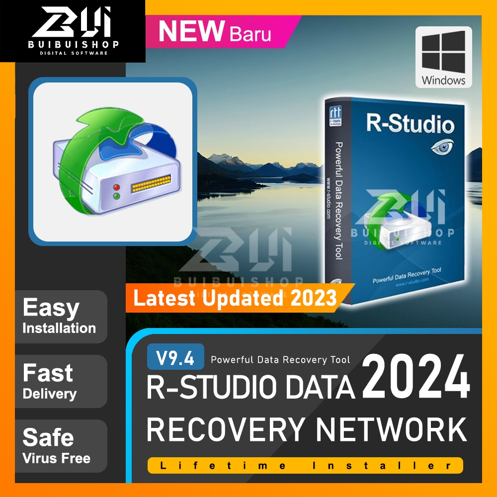 RStudio Data Recovery Network 9.4 l Latest 2024 l Windows Shopee