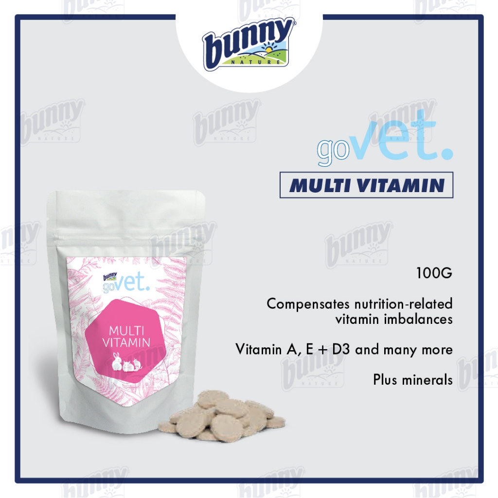 [ 𝐁𝐮𝐧𝐧𝐲𝐍𝐚𝐭𝐮𝐫𝐞 ] goVet MULTI VITAMIN 100G Rabbits Guinea Pigs ...