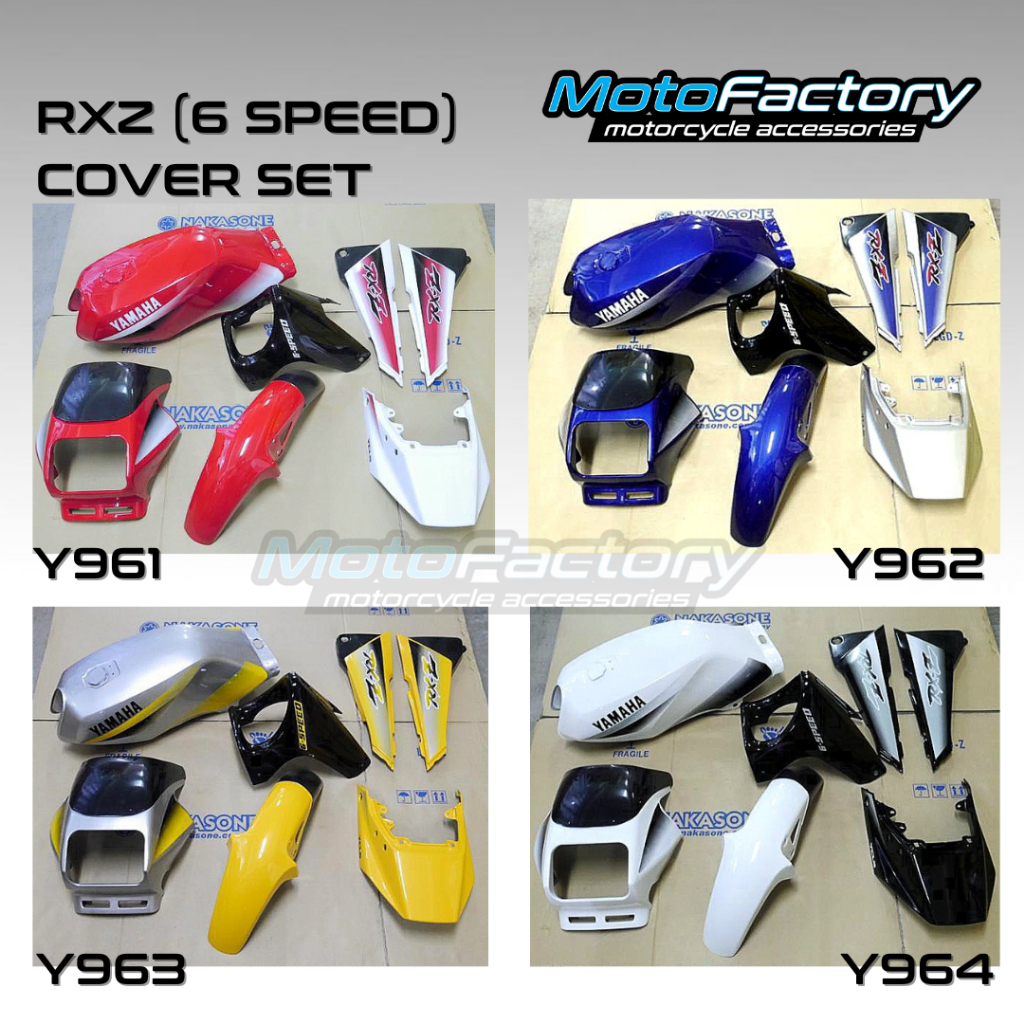 YAMAHA RXZ 6speed COVER SET WITH TANK [9] #STICKER TANAM | Shopee Malaysia