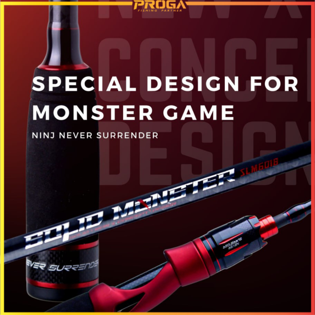 NINJ SOLID MONSTER ROD SLM Solid & New X Concept Solid Carbon Jigging ...