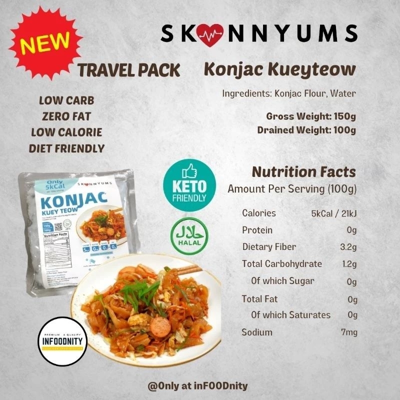 SKINNY KONJAC Noodles Shirataki Noodles Mee Konjac Rice Mi Konjac Nasi ...