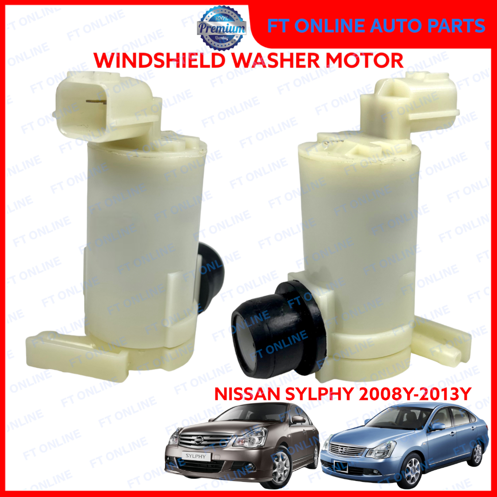 Uauto1 Windshield Washer Pump For Nissan 370Z 2009-2020 – White/Black, With Grommet