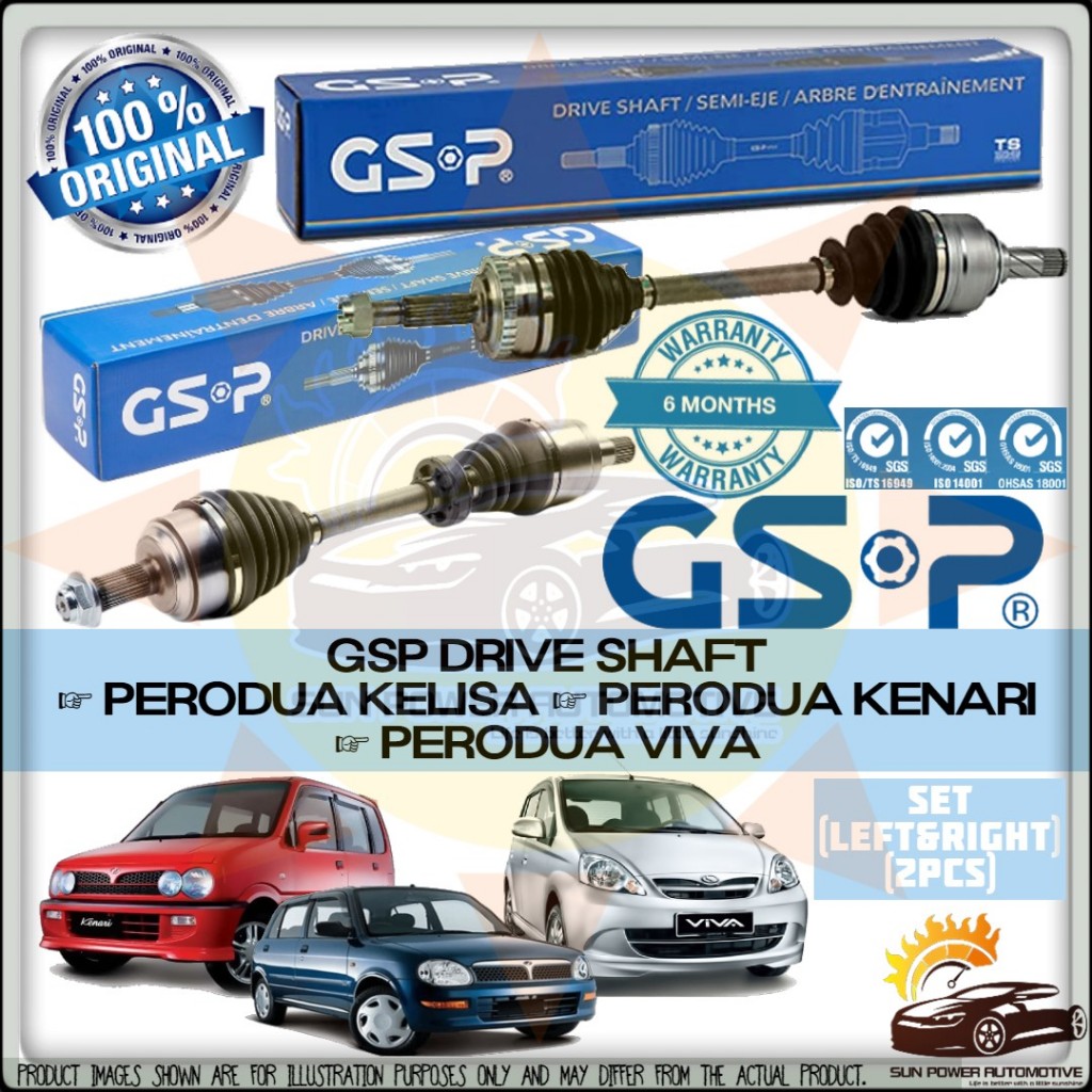 Perodua Kelisa / Kenari / Viva 1.0CC MANUAL / AUTO 100 ORIGINAL GSP
