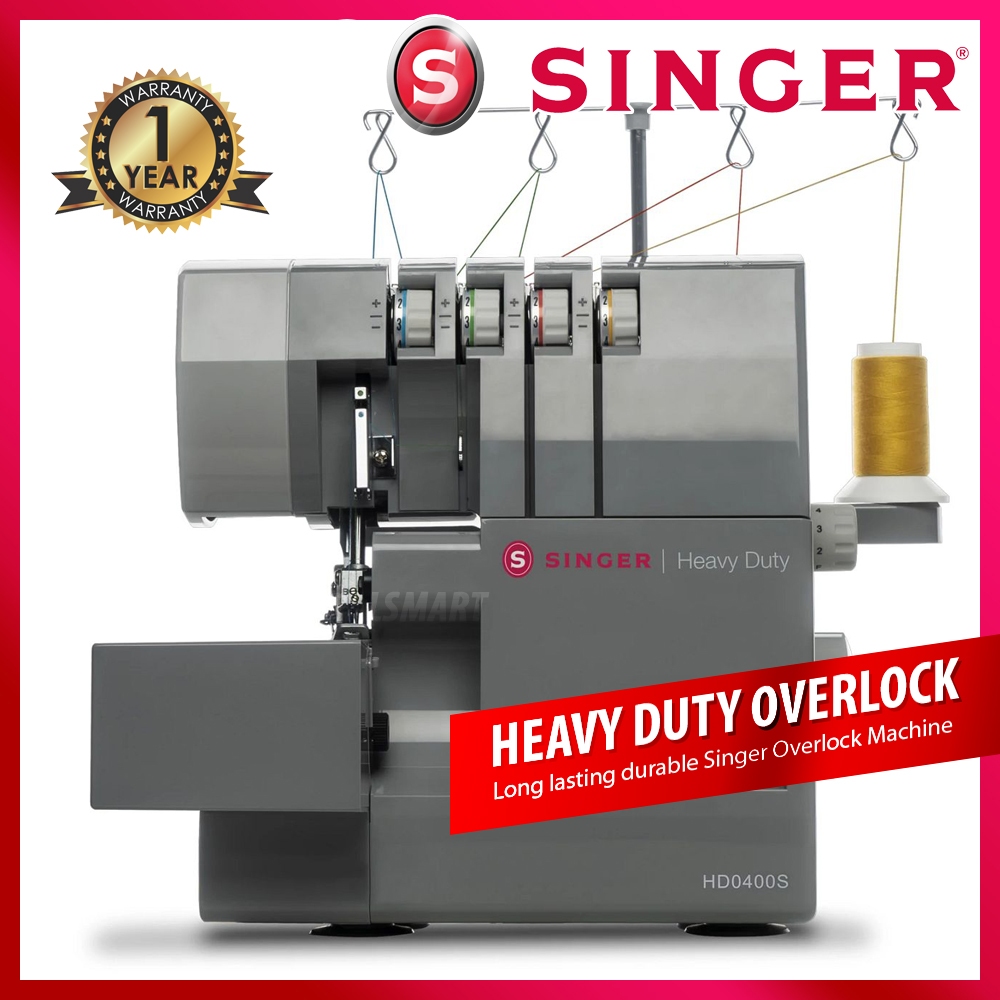 Singer Overlock Machine Mesin Jahit Tepi Serger (Heavy Duty) Overlock