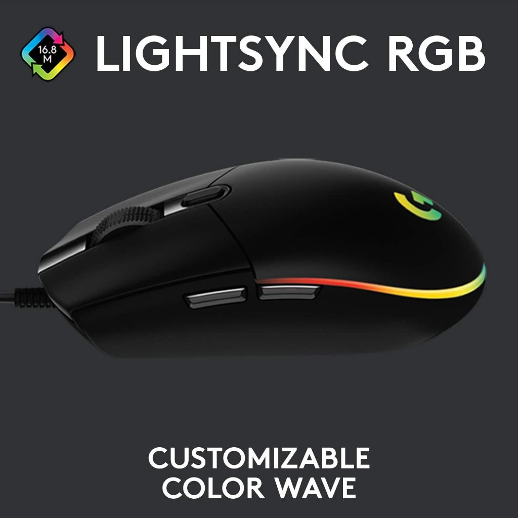 Logitech G102 Light Sync Gaming Wired Mouse | Gaming Grade Sensor | 8k ...