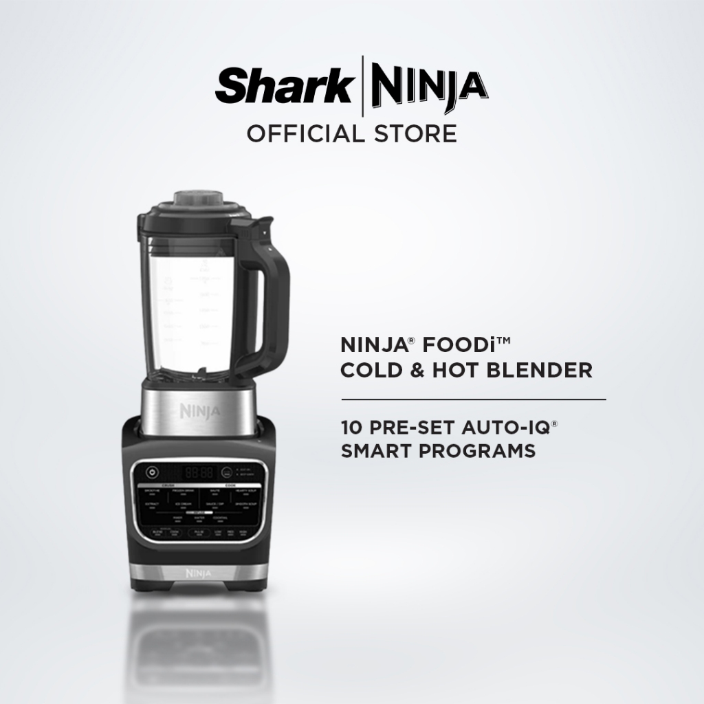 Ninja Foodi Blender & Soup Maker, 10 AutoiQ Programs, 1.7L Glass Jug, Hot & Cold Blender