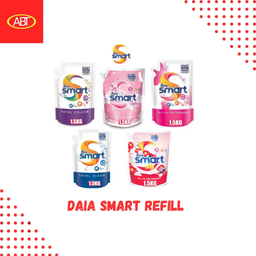 (FS) DAIA SMART REFILL SOFTERGENT 1.5KG | Shopee Malaysia