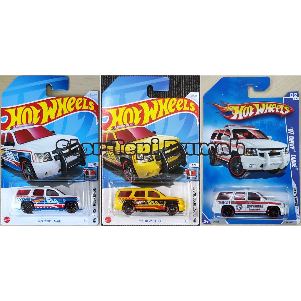 Hot Wheels 07 Chevy Tahoe 2007 Chevrolet First Response City Works Shopee Malaysia