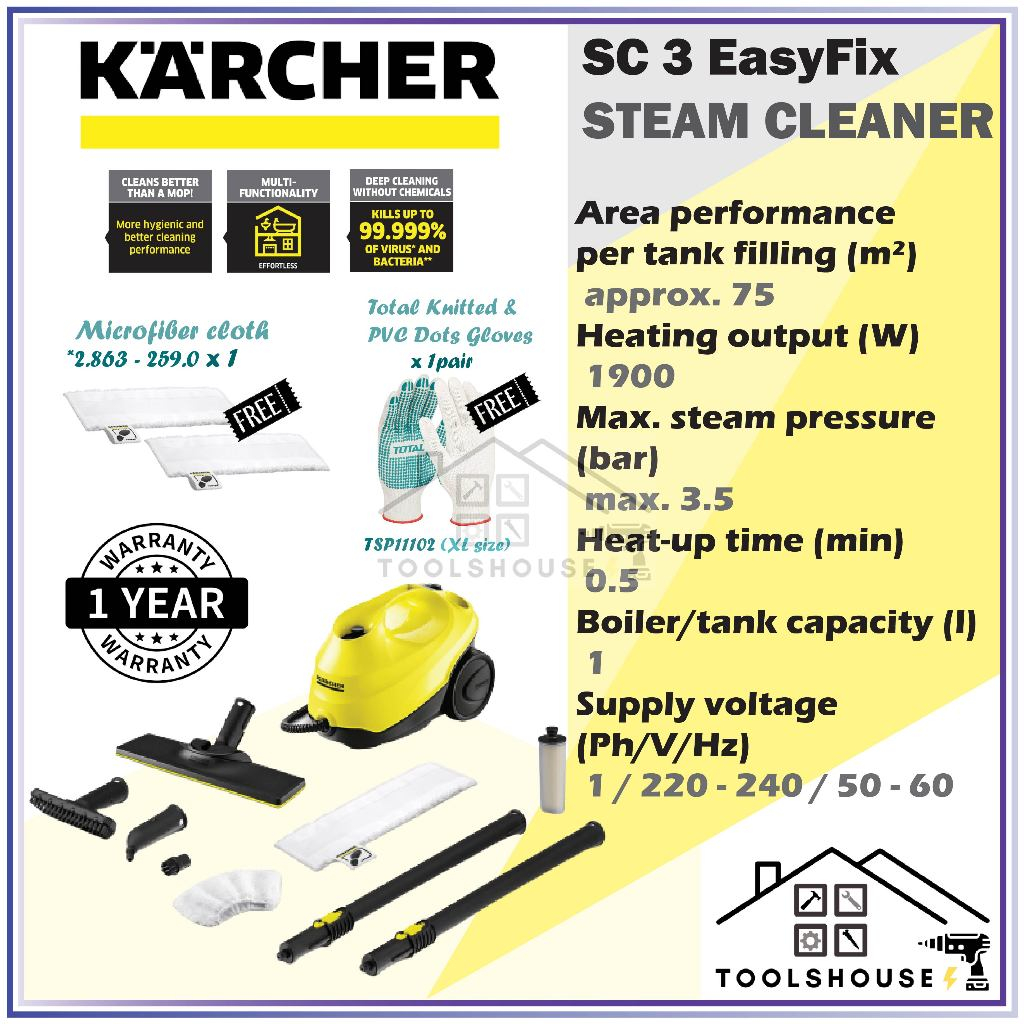 Karcher Steam Cleaner SC3 Easyfix Steam Cleaner Shopee Malaysia