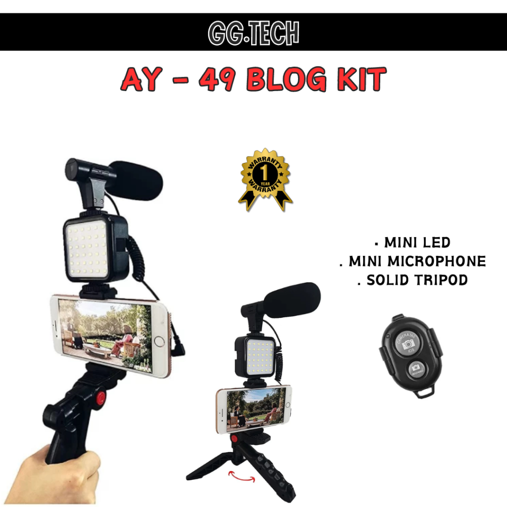 [STOCK CLEARANCE] Kit Youtuber Content Creator Vlog Kit Set ...