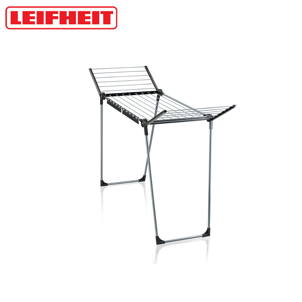 Leifheit Black Series Lightweight Standing Clothes Dryer/Drying Rack ...