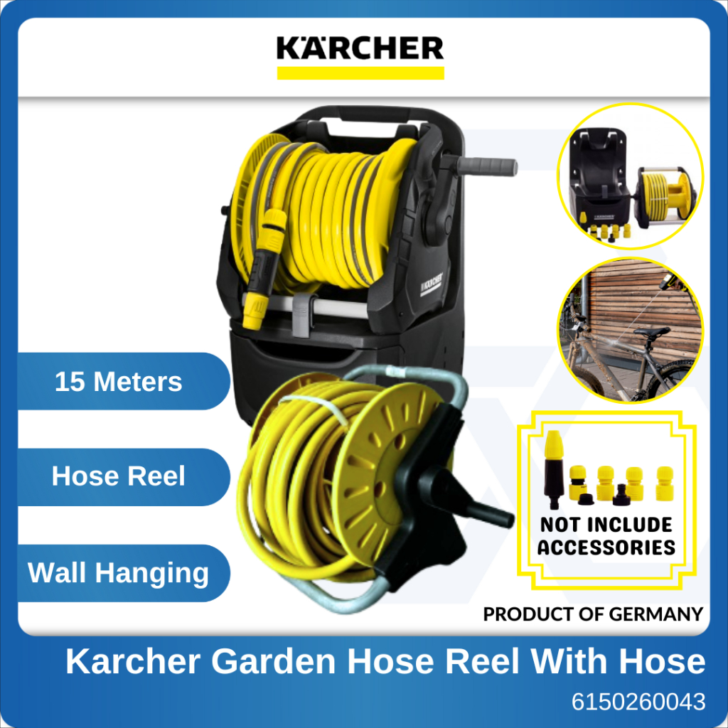 KARCHER Wall Mounted Hose Reel HR1.15 / Premium Hose Reel Watering ...