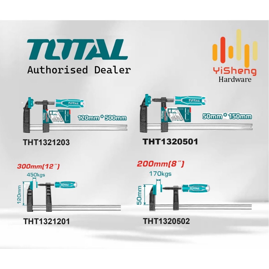 450KG/270kg/170kg TOTAL F- CLAMP WITH PLASTIC HANDLE | Shopee Malaysia