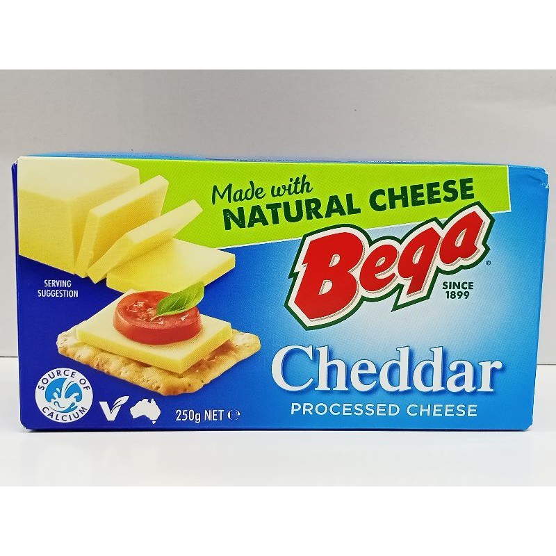 BEGA CHEDDAR CHEESE KEJU CHEDDAR PROCESSED CHEDDAR CHEESE 250GM ...